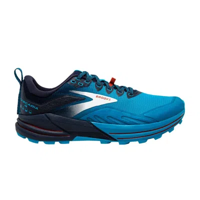 Pre-owned Brooks Cascadia 16 'peacoat Atomic Blue' | Men's Size 12