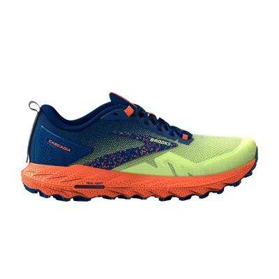 Pre-owned Brooks Cascadia 17 'sharp Green Navy'