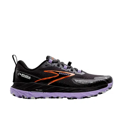 Brooks Cascadia 18 Ebony / Sweet Lavender / Copper 120416-1b-048 Women's In Black