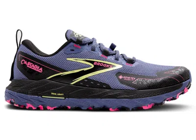 Pre-owned Brooks Cascadia 18 Goretex (women's) Sneakers In Grey Blue/black/pink