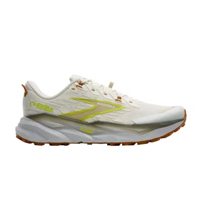Pre-owned Brooks Cascadia 19 'coconut Ginger' | Cream | Men's Size 10.5 In White