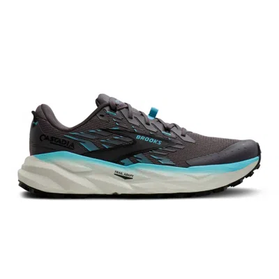 Brooks Cascadia 19 Grey Blue Ss26 Women Shoes In Black