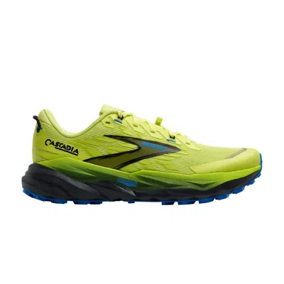 Pre-owned Brooks Cascadia 19 'sunny Lime Blue' | Yellow | Men's Size 11