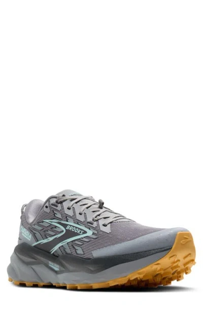 Brooks Cascadia 19 Trail Running Shoe In Grey