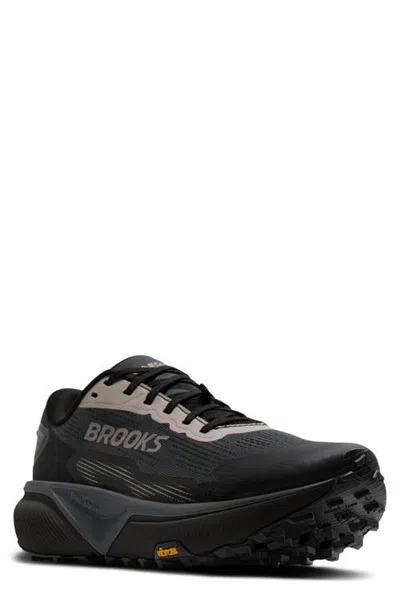 Brooks Cascadia 20 Gtx Waterproof Trail Running Shoe In Black/ebony/nocturnal