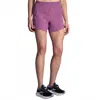 Brooks Chaser 5" Short In Plum In Purple