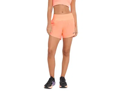 Brooks Chaser 5 Shorts 2.0 Women's Shorts Cyber Peach: Md (us Women's 8-10) 5 In Orange