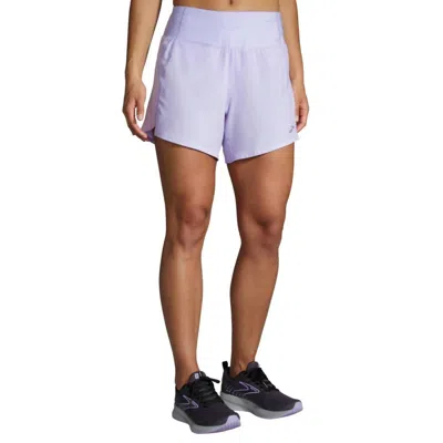 Brooks Chaser 5" Shorts In Violet Dash In Purple