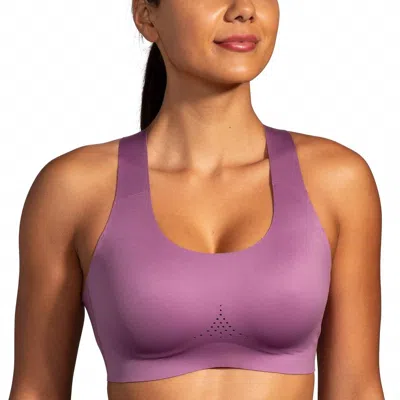 Brooks Dare Crossback 2.0 Sports Bra In Plum In Purple