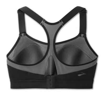 Brooks Dare Racerback Women's Sports Bra - Asphalt In Black