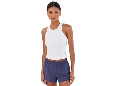 Brooks Dash Crop Tank Women's Clothing White: Lg (women's 12-14)