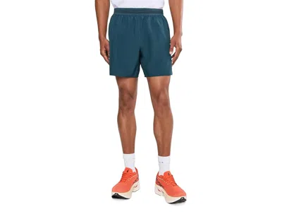 Brooks Dash Reflective Shorts Men's Workout Reflective Wordmark Indigo: Sm 6, Polyester