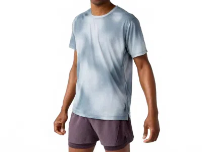 Brooks Dash Short Sleeve Printed Shirt In Euphoryc Slate In Blue