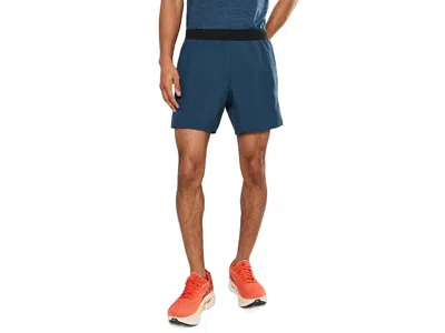 Brooks Dash Shorts Men's Workout Indigo/black: Xl 6 In Blue
