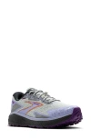 Brooks Divide 5 Trail Running Shoe In Mercury/ Ebony/ Sweet Lavender
