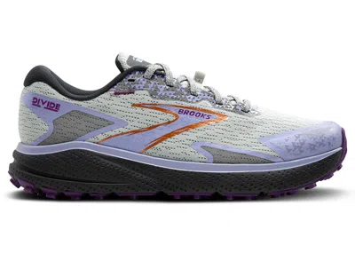 Pre-owned Brooks Divide 5 (women's) Sneakers In Mercury/ebony/sweet Lavender