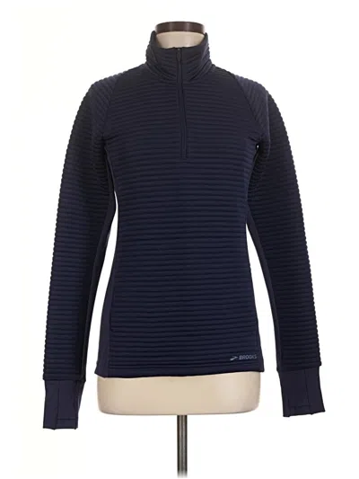Pre-owned Brooks Fleece Jacket In Blue