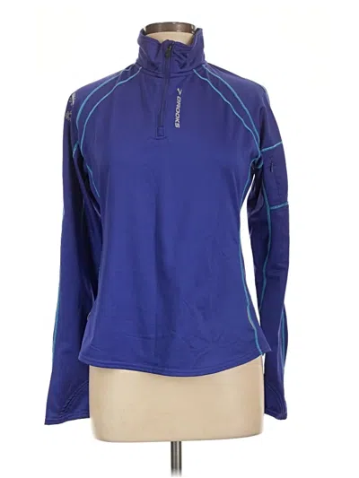 Pre-owned Brooks Fleece Jacket In Blue