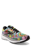 Brooks Ghost 15 Running Shoe In Black/white/multi