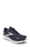 Brooks Ghost 15 Running Shoe In Peacoat/pearl/salt