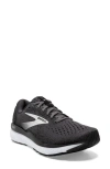 Brooks Ghost 16 Running Shoe In Black/grey/white