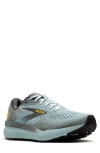 Brooks Ghost 16 Running Shoe In Cloud/grey/gold