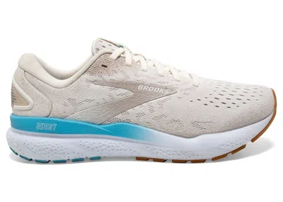 Pre-owned Brooks Ghost 16 (women's) Sneakers In Coconut/chateau Grey/blue