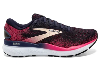 Pre-owned Brooks Ghost 16 (women's) Sneakers In Peacoat/raspberry/apricot In Multi