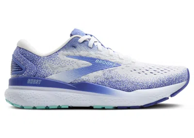 Pre-owned Brooks Ghost 16 (women's) Sneakers In White/amparo Blue/limpet Shell