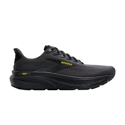 Pre-owned Brooks Ghost 17 'ebony Yellow' | Black | Men's Size 12