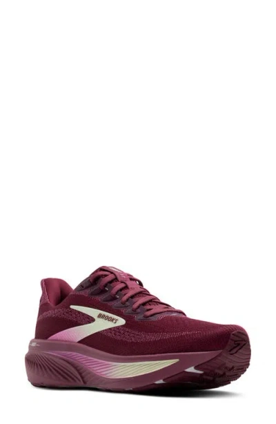 Brooks Ghost 17 Running Shoe In Burgundy