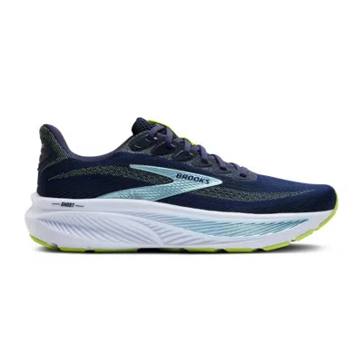 Brooks Ghost 17 Running Shoes Blue Green Wide Ss26 In Multi