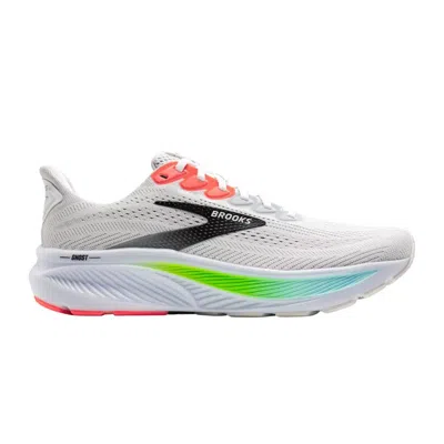 Brooks Ghost 17 Shoes White Pink Aw25 In Multi