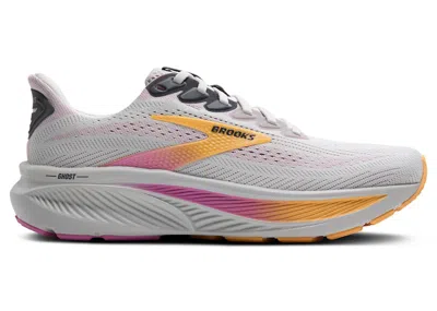 Pre-owned Brooks Ghost 17 (women's) Sneakers In Oyster/apricot/pink