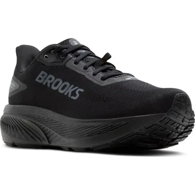 Brooks Ghost 18 Gtx Waterproof Running Shoe In Black/black/ebony