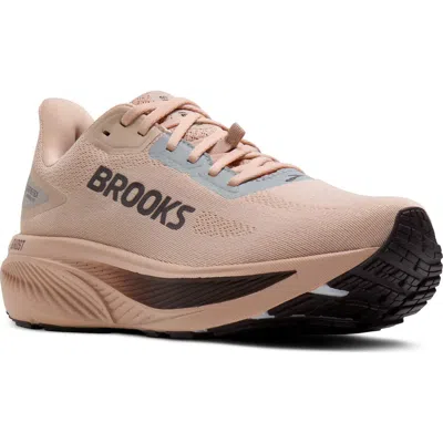 Brooks Ghost 18 Gtx Waterproof Running Shoe In Rose Dust/raisin