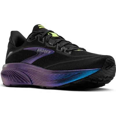Brooks Ghost 18 Running Shoe In Black/silver/chameleon
