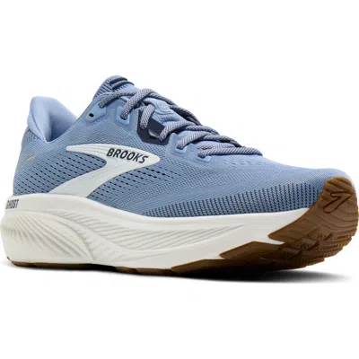 Brooks Ghost 18 Running Shoe In Rain Washed/navy/coconut