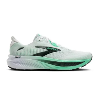 Brooks Ghost 18 Shoes White Green Aw26