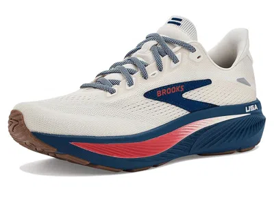 Brooks Ghost 18 Women's Running Shoes Coconut/red/blue: 5 B - Medium In White