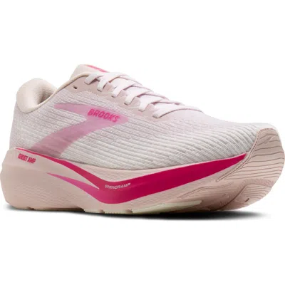 Brooks Ghost Amp Running Shoe In Pink/pink/fucshia