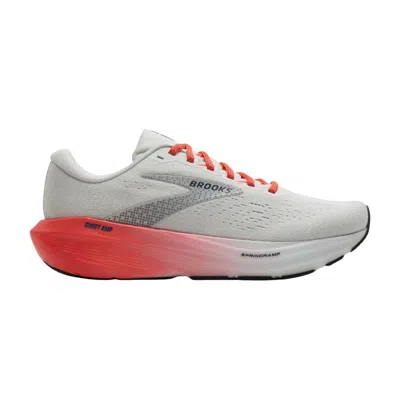 Brooks Ghost Amp White Red Aw26 Women's Running Shoes In Gray