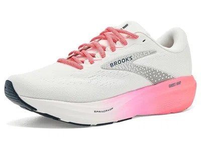 Brooks Ghost Amp Women's Running Shoes Shower/coral/strawberry: 7.5 B - Medium, Synthetic In Multi