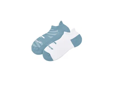 Brooks Ghost Lite No Show 2-pack No Show Socks Shoes Blue Haze/white/haze: Sm (us Women's Shoe 4-6.5)