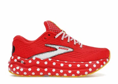 Pre-owned Brooks Ghost Max 2 Rundisney Minnie Mouse (women's) Sneakers In Red/white/black In Multi