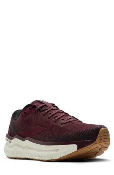 Brooks Ghost Max 2 Running Shoe In Burgundy