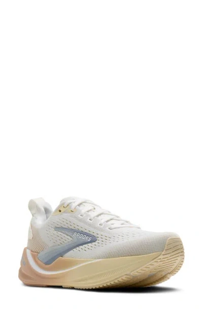 Brooks Ghost Max 2 Running Shoe In White/rose/rutabaga