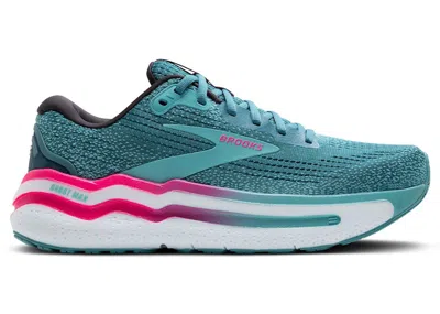Pre-owned Brooks Ghost Max 2 (women's) Sneakers In Storm Blue/knockout Pink/aqua