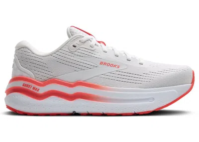 Pre-owned Brooks Ghost Max 2 (women's) Sneakers In White/hot Coral