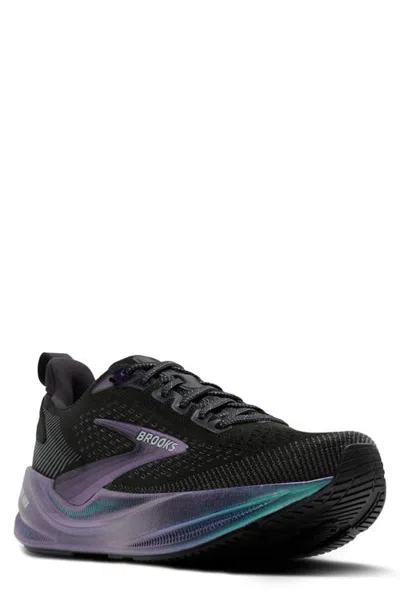 Brooks Ghost Max 4 Running Shoe In Black/silver/chameleon